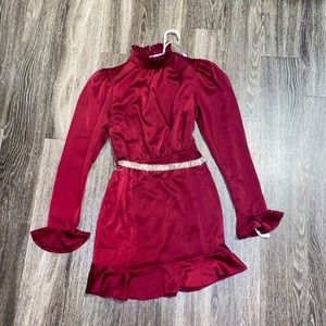 Size 6 burgundy Peace & Love Dress